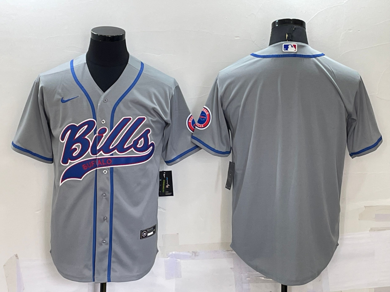 Men's Buffalo Bills Gray Blank Jersey Men's Buffalo Bills Gray Blank Jersey